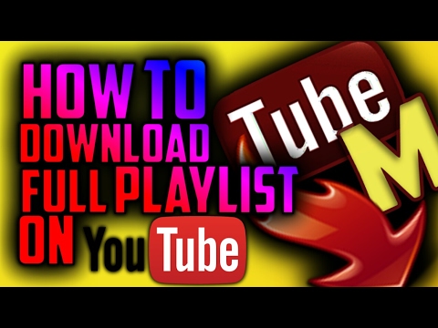 how to download the whole youtube playlist for free